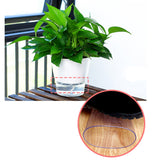 Maxbell Transparent Flower Self-watering Planter Flower Basket Round 175×175×150mm