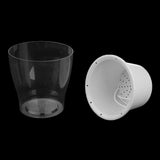 Maxbell Transparent Flower Self-watering Planter Flower Basket Round 175×175×150mm