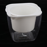 Maxbell Transparent Flower Self-watering Planter Flower Basket Square   175×175mm