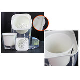 Maxbell Transparent Flower Self-watering Planter Flower Basket Square   175×175mm