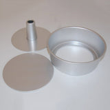 Maxbell Alloy Round Hollow Chiffon Cake Mold Angel Food Cake Pan Baking Mould 8 inch