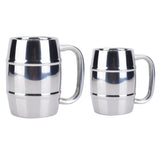 Maxbell 550ml Stainless Steel Double Wall Beer Coffee Mug Drink Milk Coffee Tea Mug