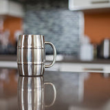 Maxbell 550ml Stainless Steel Double Wall Beer Coffee Mug Drink Milk Coffee Tea Mug
