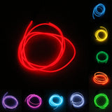 Maxbell Luminescent Neon LED Lights Glow EL Wire String Strip 1M Red