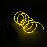 Maxbell Luminescent Neon LED Lights Glow EL Wire String Strip 1M Yellow