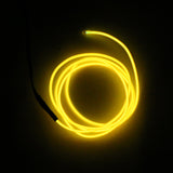 Maxbell Luminescent Neon LED Lights Glow EL Wire String Strip 1M Yellow