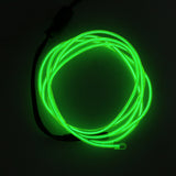 Maxbell Luminescent Neon LED Lights Glow EL Wire String Strip 1M Fluorescent Green