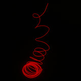 Maxbell Luminescent Neon LED Lights Glow EL Wire String Strip 3 Meters Red