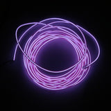 Maxbell Luminescent Neon LED Lights Glow EL Wire String Strip 3 Meters Purple