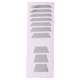 Maxbell Guitar Bass Fretboard Inlay Stickers Fret Decals Marker Silver Trapezoid #4