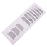 Maxbell Guitar Bass Fretboard Inlay Stickers Fret Decals Marker Silver Trapezoid #4