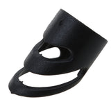 Maxbell Plastic Guitar Fingertip Protectors Finger Guards for Bass Ukulele - S Black