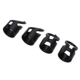 Maxbell Plastic Guitar Fingertip Protectors Finger Guards for Bass Ukulele - S Black