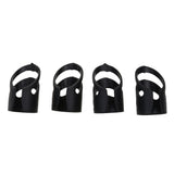 Maxbell Plastic Guitar Fingertip Protectors Finger Guards for Bass Ukulele - S Black