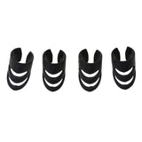 Maxbell Plastic Guitar Fingertip Protectors Finger Guards for Bass Ukulele - S Black