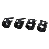 Maxbell Plastic Guitar Fingertip Protectors Finger Guards for Bass Ukulele - S Black