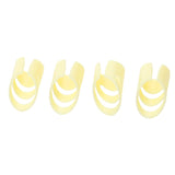Maxbell Plastic Guitar Fingertip Protectors Finger Guards for Bass Ukulele M Yellow