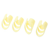 Maxbell Plastic Guitar Fingertip Protectors Finger Guards for Bass Ukulele M Yellow