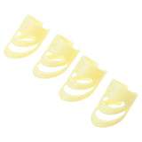 Maxbell Plastic Guitar Fingertip Protectors Finger Guards for Bass Ukulele M Yellow