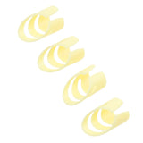 Maxbell Plastic Guitar Fingertip Protectors Finger Guards for Bass Ukulele M Yellow