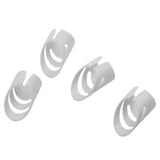 Maxbell Plastic Guitar Fingertip Protectors Finger Guards for Bass Ukulele - L White