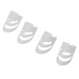 Maxbell Plastic Guitar Fingertip Protectors Finger Guards for Bass Ukulele - L White
