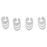 Maxbell Plastic Guitar Fingertip Protectors Finger Guards for Bass Ukulele - L White