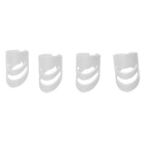 Maxbell Plastic Guitar Fingertip Protectors Finger Guards for Bass Ukulele - L White