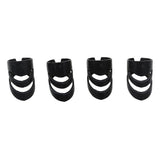Maxbell Plastic Guitar Fingertip Protectors Finger Guards for Bass Ukulele - L Black