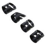 Maxbell Plastic Guitar Fingertip Protectors Finger Guards for Bass Ukulele - L Black