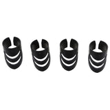 Maxbell Plastic Guitar Fingertip Protectors Finger Guards for Bass Ukulele - L Black