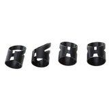 Maxbell Plastic Guitar Fingertip Protectors Finger Guards for Bass Ukulele - L Black