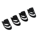Maxbell Plastic Guitar Fingertip Protectors Finger Guards for Bass Ukulele - L Black