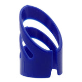 Maxbell Plastic Guitar Fingertip Protectors Finger Guards for Bass Ukulele - L Blue