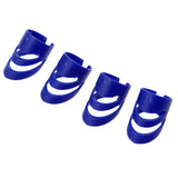 Maxbell Plastic Guitar Fingertip Protectors Finger Guards for Bass Ukulele - L Blue
