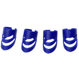 Maxbell Plastic Guitar Fingertip Protectors Finger Guards for Bass Ukulele - L Blue