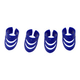 Maxbell Plastic Guitar Fingertip Protectors Finger Guards for Bass Ukulele - L Blue