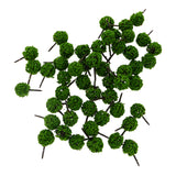 Maxbell 50 Pieces Ball Shaped Model Trees DIY Landscape Scenery N Scale Grass Green