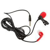 Maxbell Lavalier Lapel Clip-on Microphone for Smartphones PC Audio Recording Red