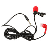 Maxbell Lavalier Lapel Clip-on Microphone for Smartphones PC Audio Recording Red