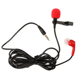 Maxbell Lavalier Lapel Clip-on Microphone for Smartphones PC Audio Recording Red