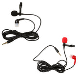 Maxbell Lavalier Lapel Clip-on Microphone for Smartphones PC Audio Recording Red