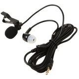Maxbell Lavalier Lapel Clip-on Microphone for Smartphones PC Audio Recording Black