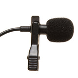 Maxbell Lavalier Lapel Clip-on Microphone for Smartphones PC Audio Recording Black
