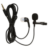 Maxbell Lavalier Lapel Clip-on Microphone for Smartphones PC Audio Recording Black