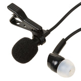Maxbell Lavalier Lapel Clip-on Microphone for Smartphones PC Audio Recording Black
