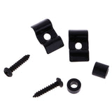 Maxbell Guitar Roller String Tree Guide Retainer Set for ST SQ Electric Guitar Black