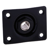 Maxbell Rectangle Output Input Jack Plate Socket Plug for Electric Guitar Bass Black