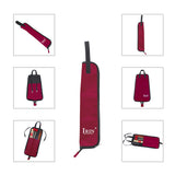 Maxbell Drum Sticks Bag Drumstick Case Mallet Holder for Instrument Accessories Red