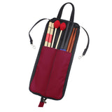 Maxbell Drum Sticks Bag Drumstick Case Mallet Holder for Instrument Accessories Red